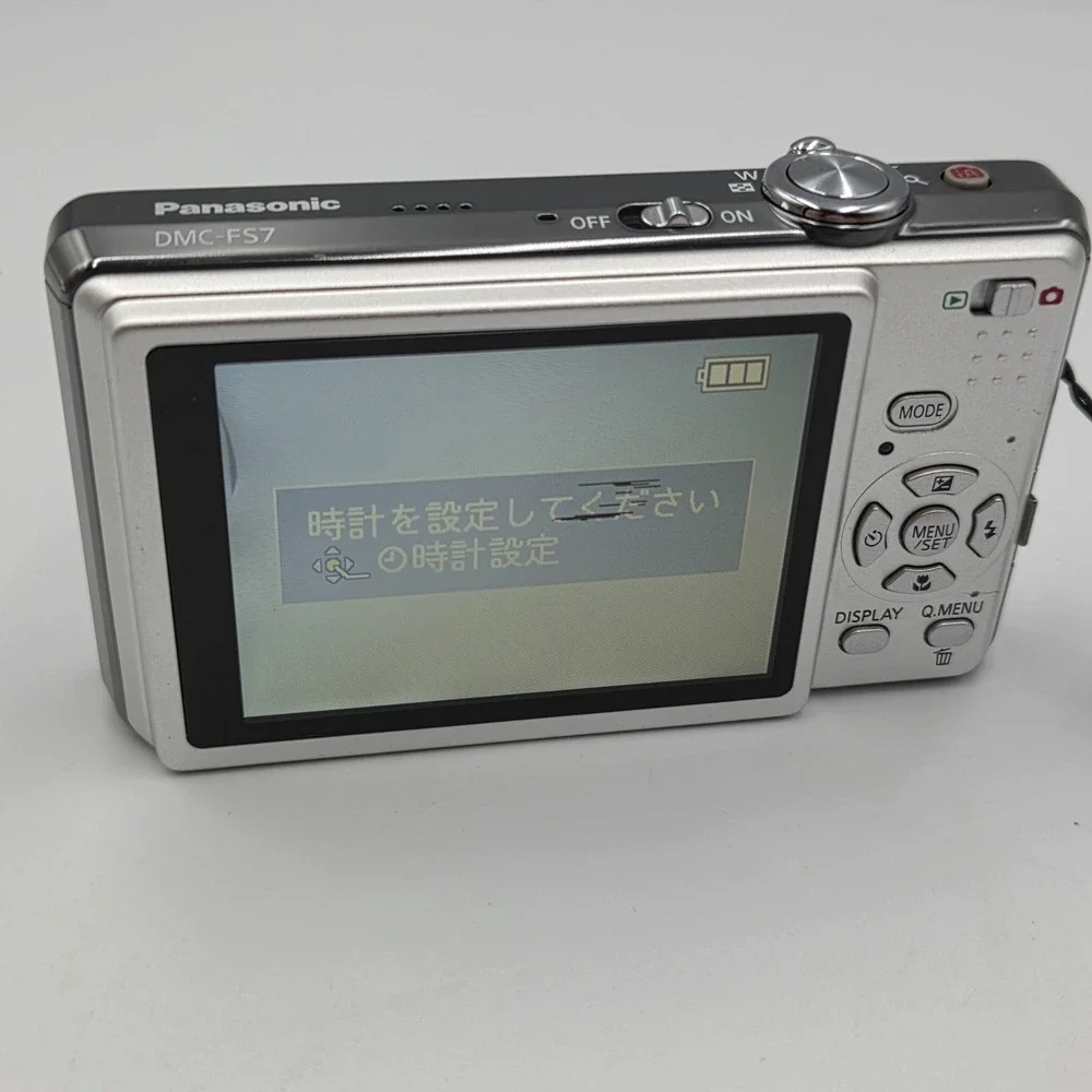 Japan Import Panasonic Lumix DMC-FS7 10MP Digital Camera Silver Leica Lens Teste
